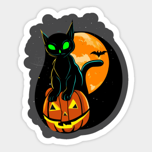 Halloween Cat Sticker